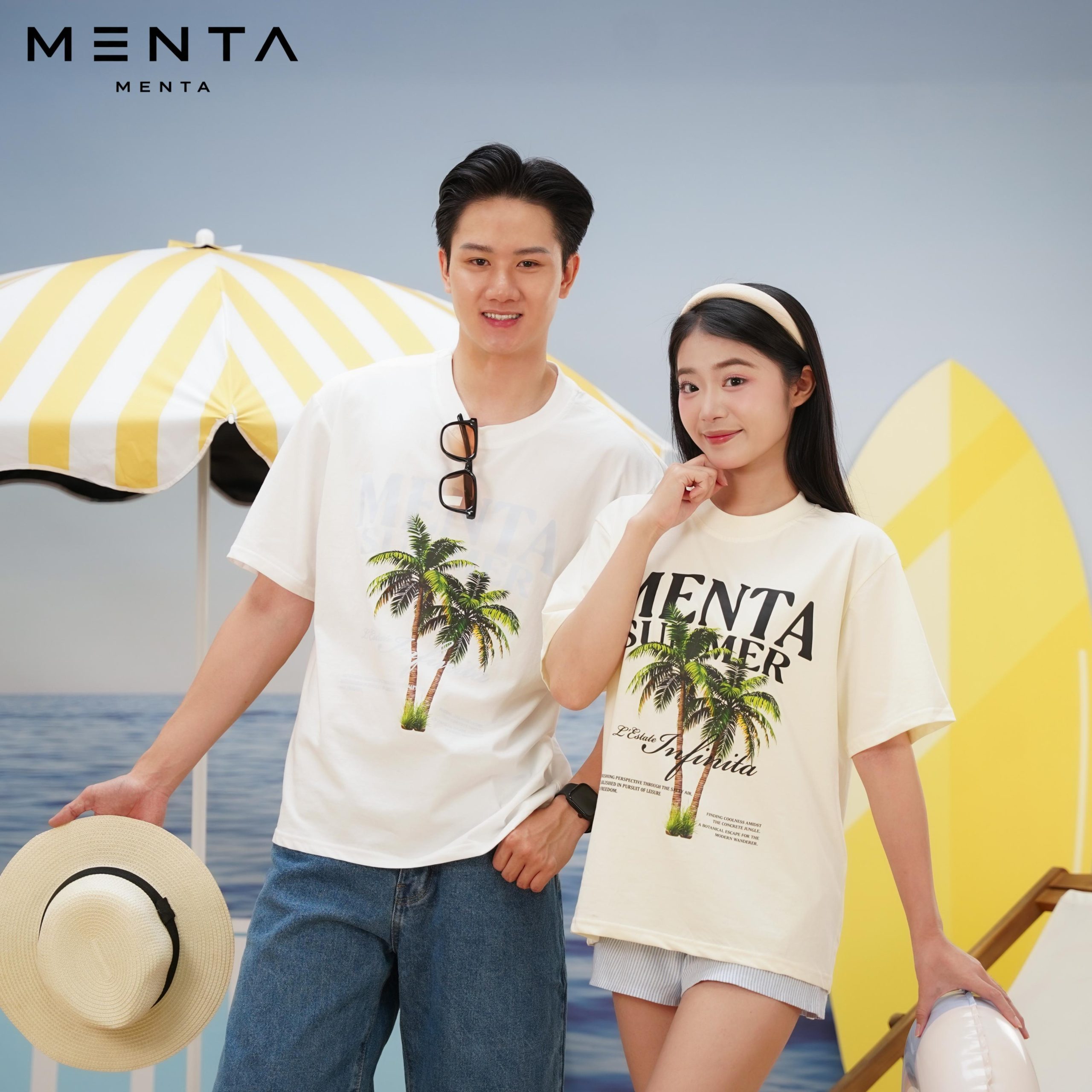 Áo Thun Nam/Nữ MENTA Summer Form Oversize Unisex