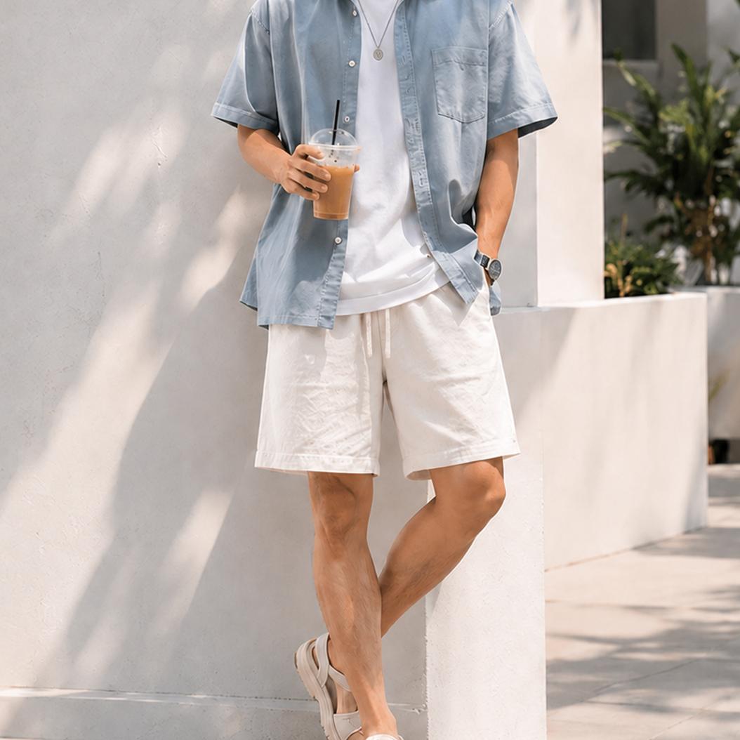Quần Short Đũi Linen Nam Menta Wear