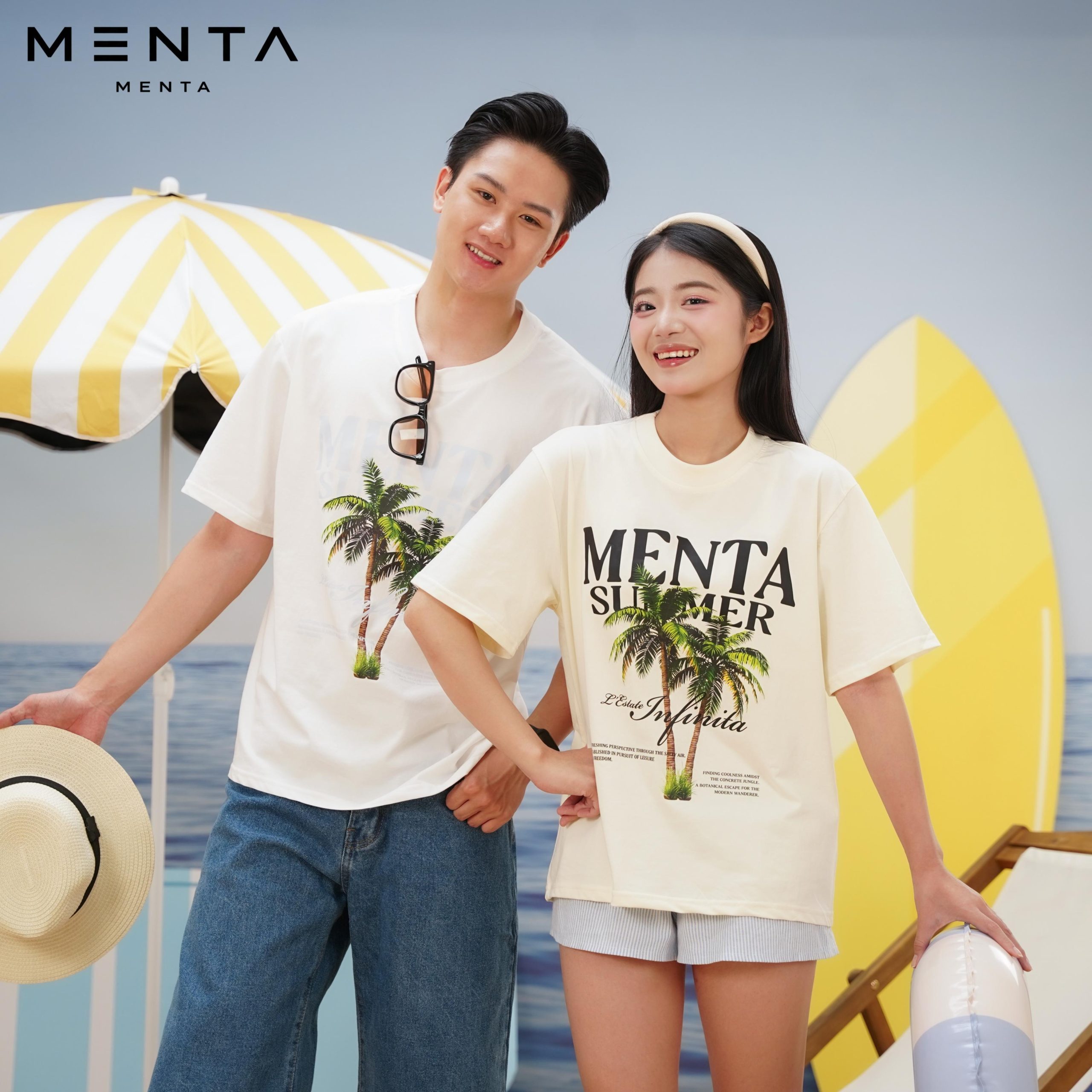 Áo Thun Nam/Nữ MENTA Summer Form Oversize Unisex